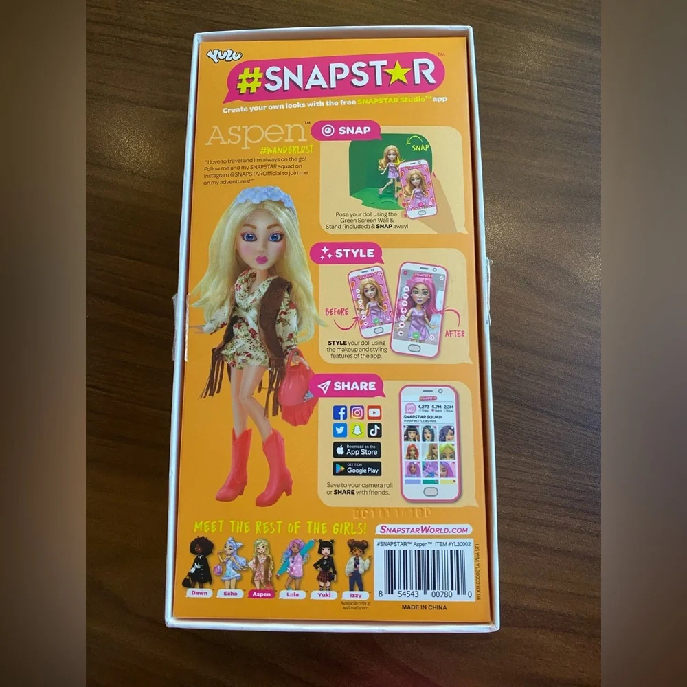 Brand New Aspen SNAPSTAR beautiful doll - Picture 10 of 12